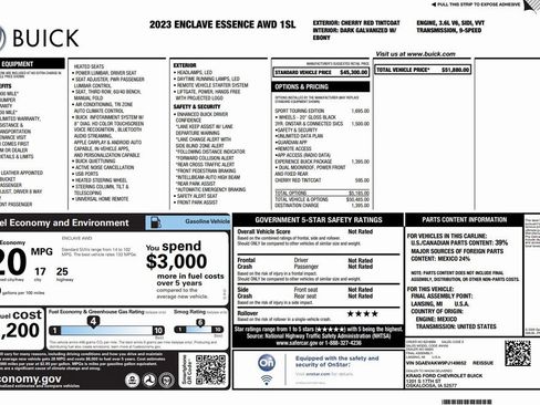 Used 2023 Buick Enclave Essence w/ Experience Buick Package image 2