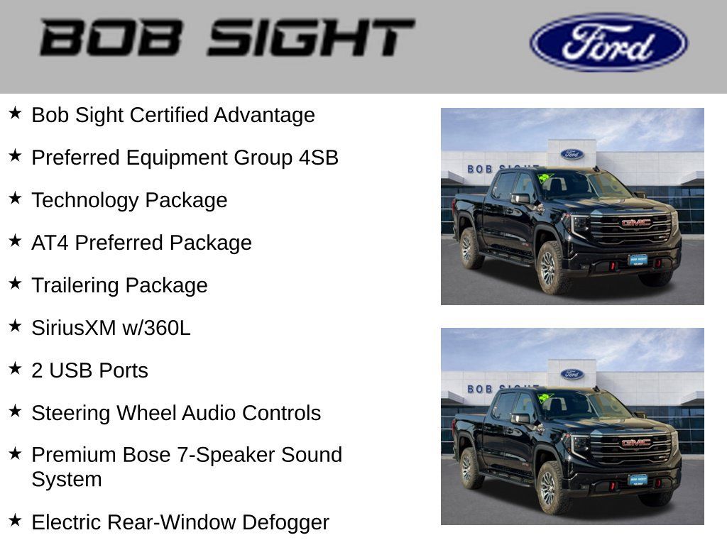 Used 2023 GMC Sierra 1500 AT4 w/ Technology Package AWD/4WD image 3