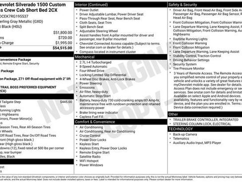 Used 2024 Chevrolet Silverado 1500 Custom Trail Boss AWD/4WD image 34