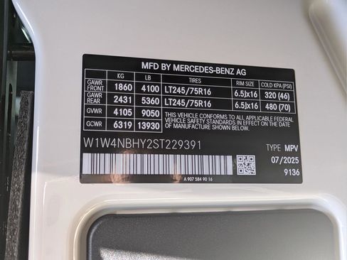 New 2025 Mercedes-Benz Sprinter 2500 image 12