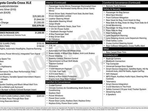 Used 2024 Toyota Corolla Cross XLE w/ Convenience Package AWD/4WD image 51