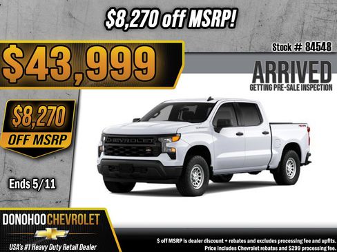New 2026 Chevrolet Silverado 1500 W/T AWD/4WD image 1