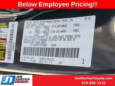New 2026 Toyota Tundra Limited AWD/4WD image 23