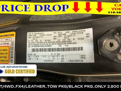 Certified 2025 Ford Ranger Lariat w/ FX4 Off-Road Package AWD/4WD image 47