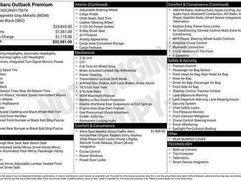 Used 2022 Subaru Outback Premium image 9