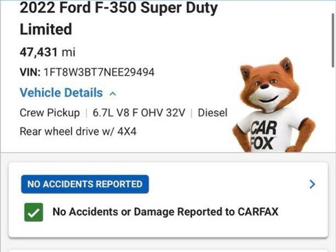 Used 2022 Ford F350 Limited w/ FX4 Off-Road Package AWD/4WD image 4