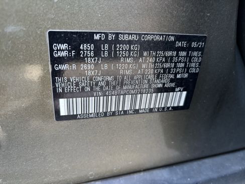 Used 2021 Subaru Outback Touring image 38