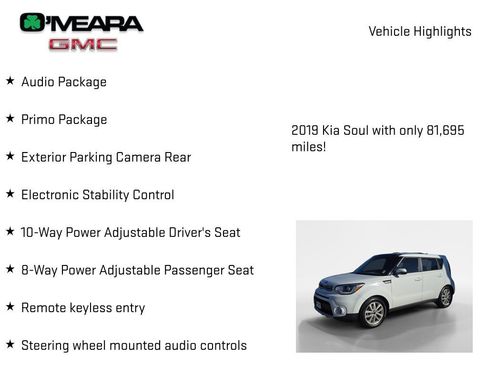 Used 2019 Kia Soul + w/ Primo Package FWD image 8