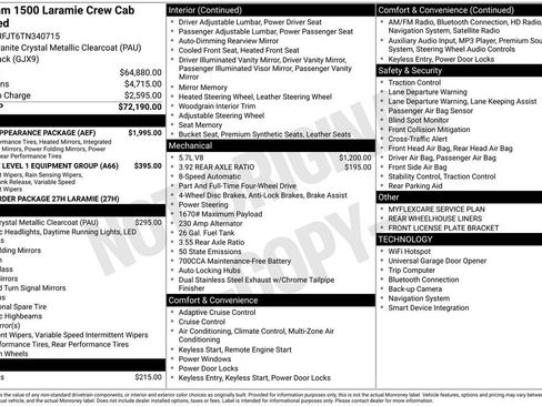 New 2026 RAM 1500 Laramie w/ Sport Appearance Package AWD/4WD image 40