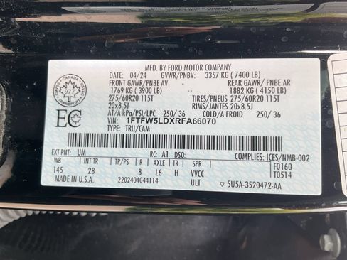 Used 2024 Ford F150 Lariat w/ Equipment Group 502A High AWD/4WD image 23