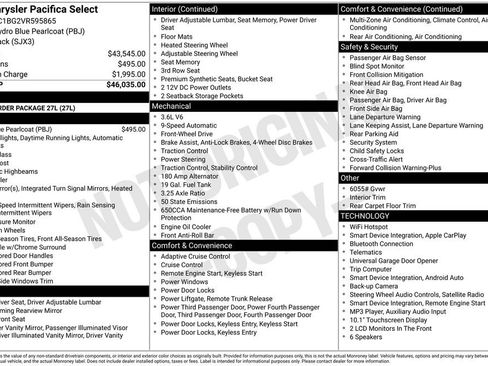 New 2027 Chrysler Pacifica Select FWD image 2