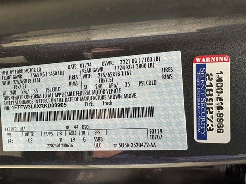 Used 2024 Ford F150 XLT w/ Equipment Group 302A MID AWD/4WD image 34