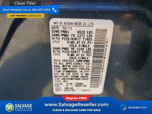 Used 2013 Nissan Rogue SV w/ Premium Pkg AWD/4WD image 17