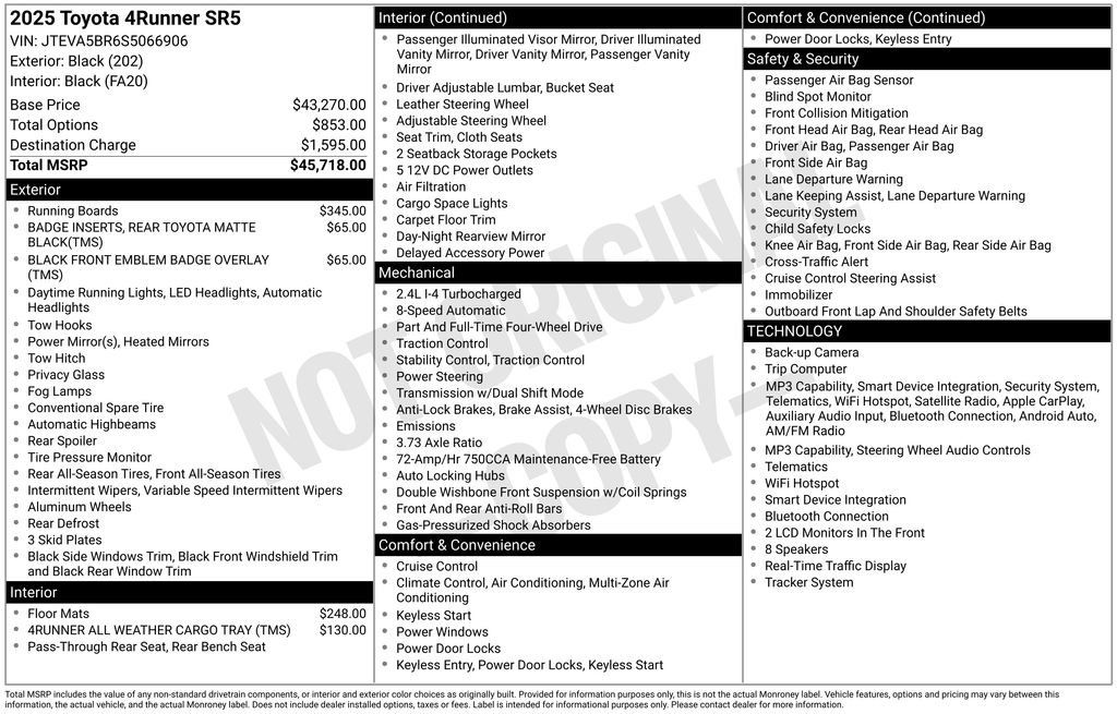 Certified 2025 Toyota 4Runner SR5 AWD/4WD image 33