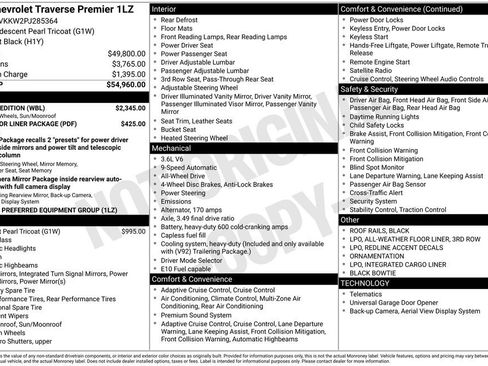 Used 2023 Chevrolet Traverse Premier w/ Redline Edition AWD/4WD image 9