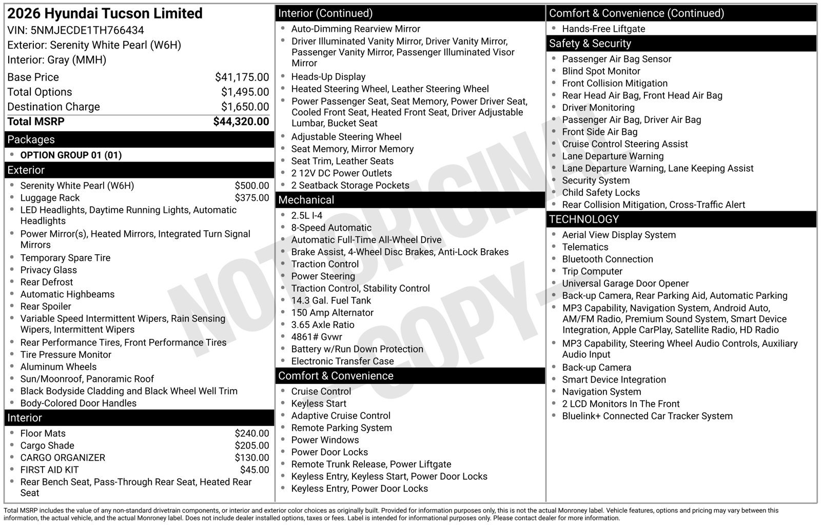 New 2026 Hyundai Tucson Limited AWD/4WD image 27
