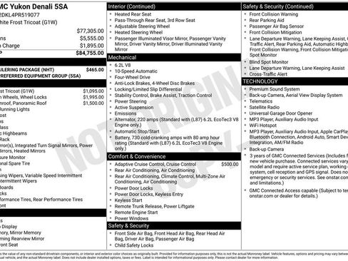 Used 2023 GMC Yukon Denali w/ Max Trailering Package AWD/4WD image 9