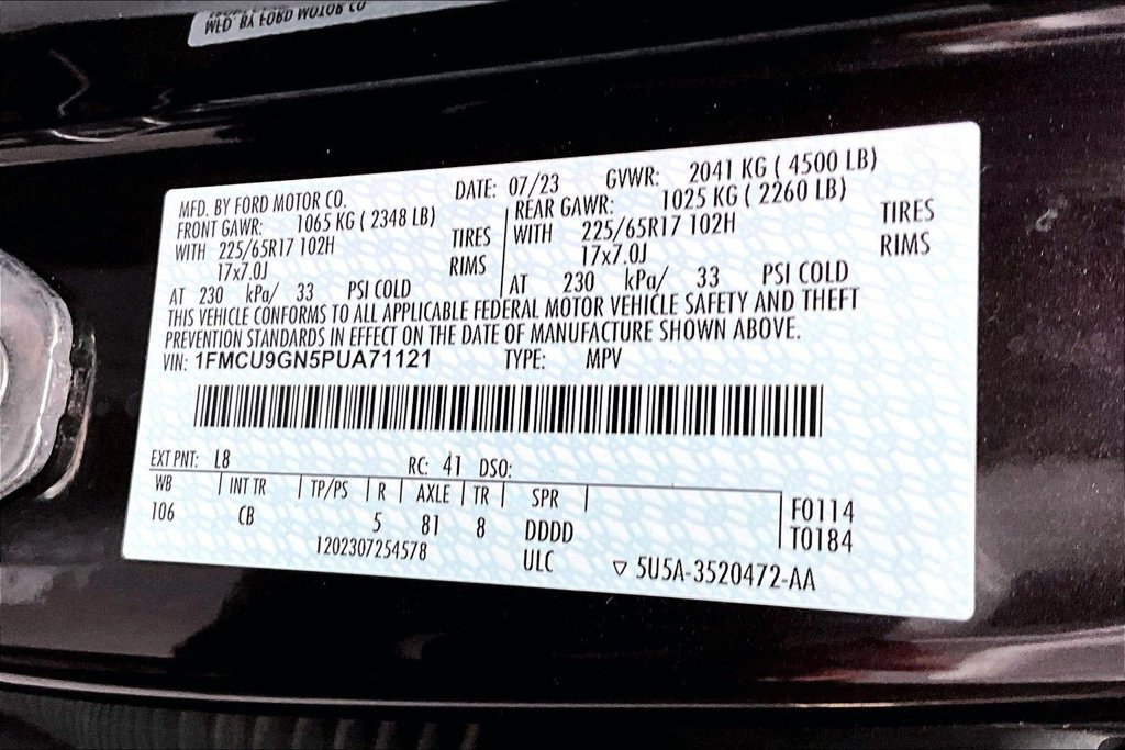 Certified 2023 Ford Escape Active w/ Tech Pack #1 AWD/4WD image 31