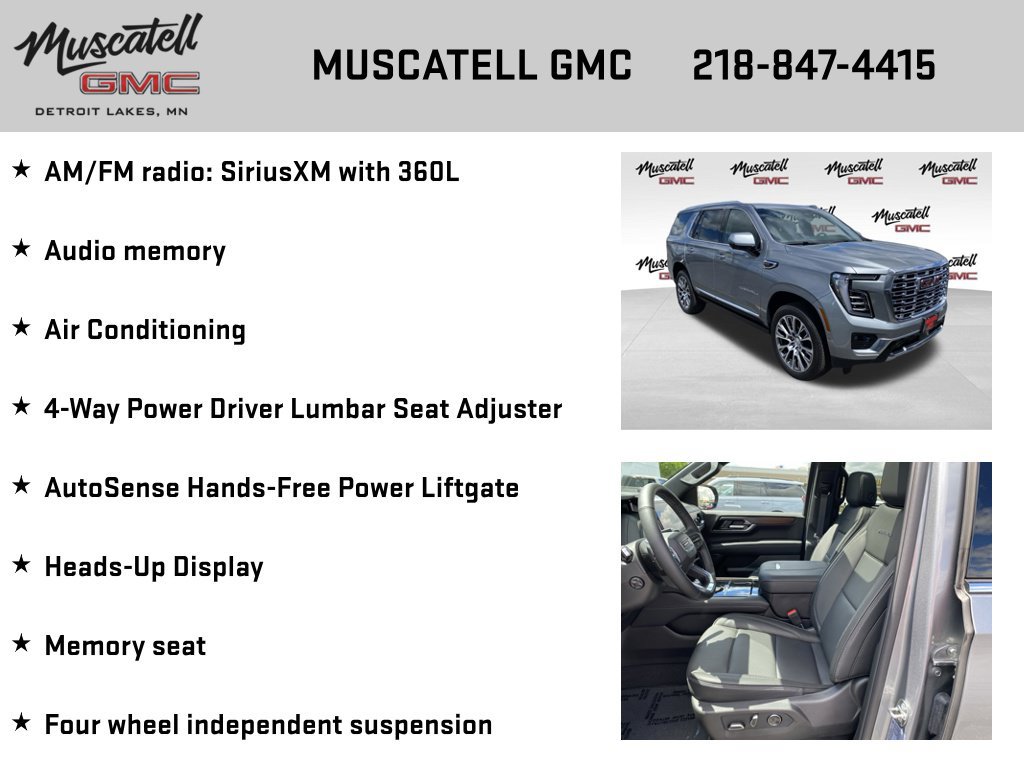 Used 2026 GMC Yukon Denali w/ Sun & Power Step Package AWD/4WD image 12