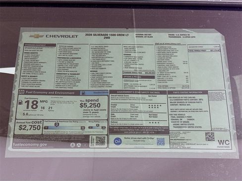 New 2026 Chevrolet Silverado 1500 LT w/ Safety Package image 20