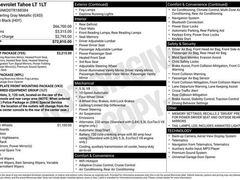 New 2026 Chevrolet Tahoe LT w/ Comfort Package image 28