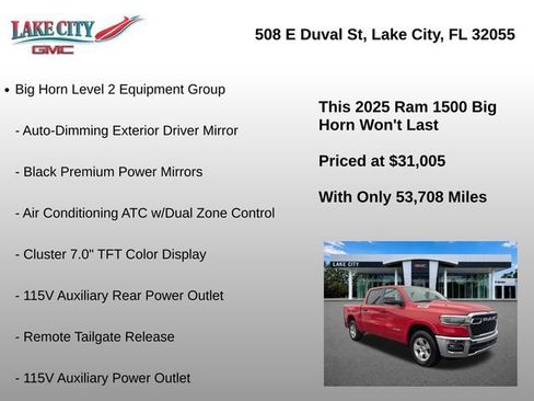 Used 2025 RAM 1500 Big Horn AWD/4WD image 15