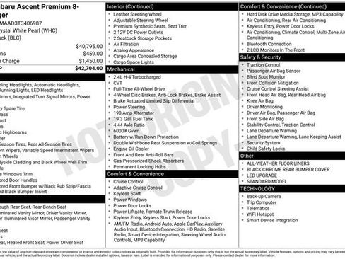 Certified 2026 Subaru Ascent Premium AWD/4WD image 3