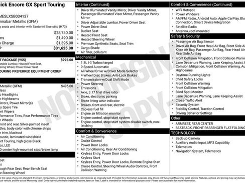 Used 2025 Buick Encore GX Sport Touring w/ Comfort Package AWD/4WD image 8