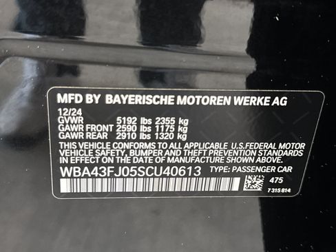 Used 2025 BMW 530i w/ M Sport Package RWD image 38