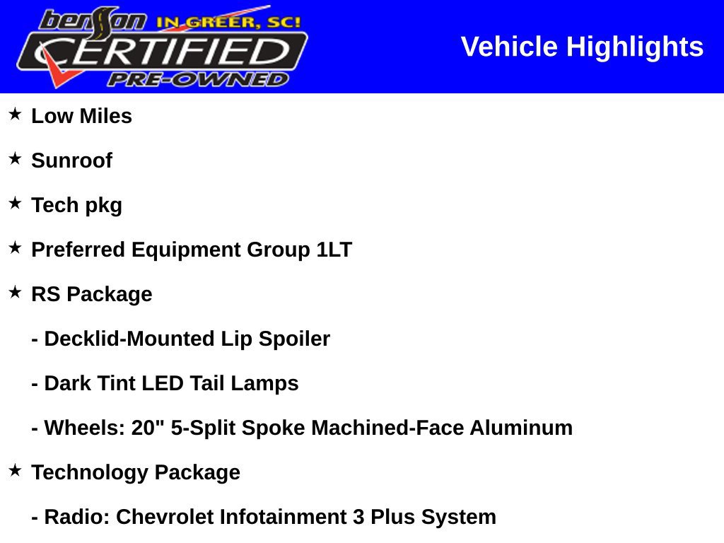 Used 2020 Chevrolet Camaro LT w/ RS Package RWD image 2