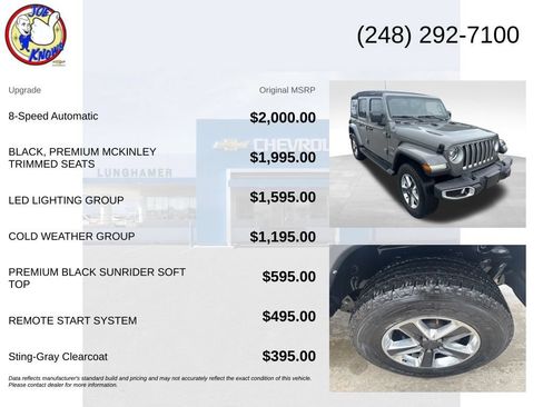 Used 2022 Jeep Wrangler Unlimited Sahara w/ LED Lighting Group AWD/4WD image 5