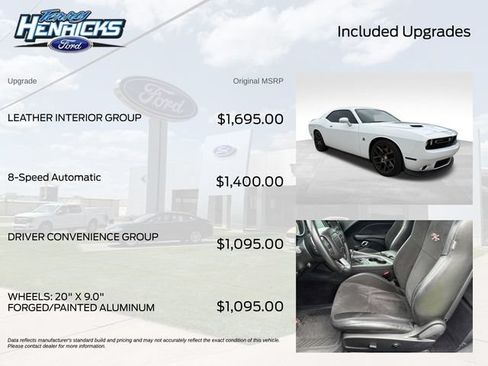 Used 2016 Dodge Challenger R/T Scat Pack w/ Leather Interior Group RWD image 7