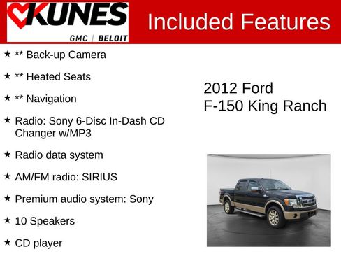Used 2012 Ford F150 King Ranch AWD/4WD image 2