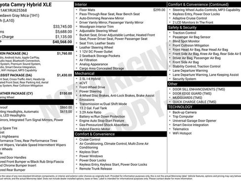 Used 2024 Toyota Camry XLE w/ Navigation Package FWD image 13