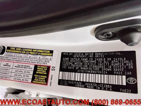 Used 2022 Toyota Camry LE FWD image 16
