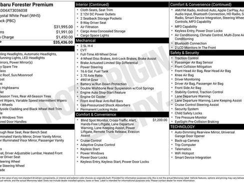 New 2026 Subaru Forester Premium image 26