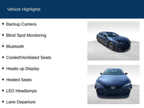 Used 2019 Toyota Avalon Touring w/ Advanced Safety Package image 2