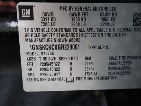 Used 2016 Chevrolet Tahoe LTZ AWD/4WD image 13