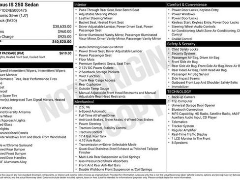 Used 2014 Lexus IS 250 AWD w/ Premium Package image 21