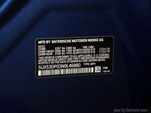 Used 2022 BMW X3 xDrive30i w/ Premium Package 2 image 38