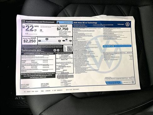 New 2026 Volkswagen Atlas SE image 37