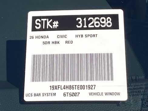 New 2026 Honda Civic Sport image 20