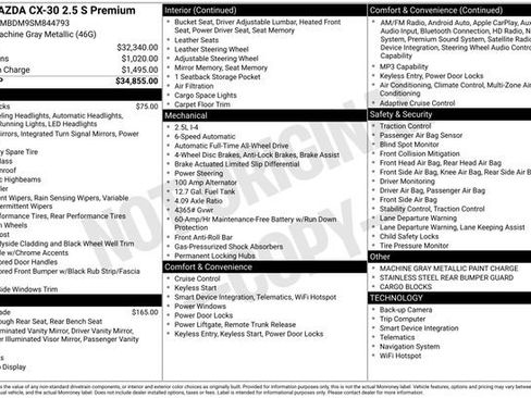 Certified 2025 MAZDA CX-30 AWD 2.5 S w/ Premium Package image 41
