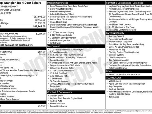 Used 2024 Jeep Wrangler Unlimited Sahara w/ Technology Group image 36