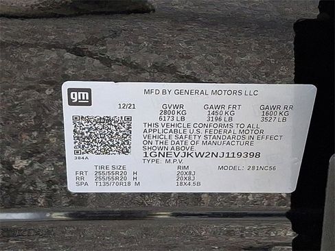 Used 2022 Chevrolet Traverse RS w/ LPO, Floor Liner Package AWD/4WD image 27