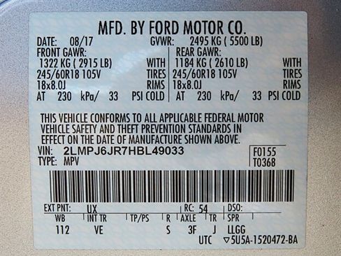 Used 2017 Lincoln MKX Premiere FWD image 38