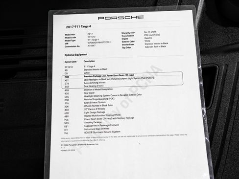 Used 2017 Porsche 911 Targa 4 image 2