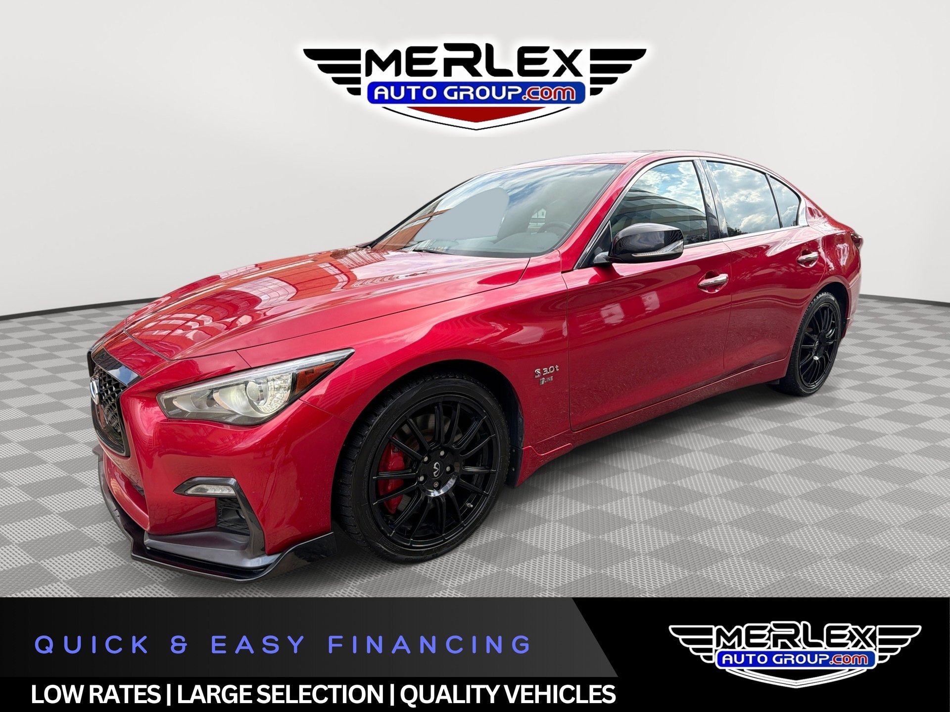 Used 2019 INFINITI Q50 Red Sport 400 AWD/4WD image 1