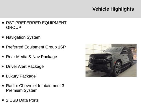 Used 2021 Chevrolet Suburban RST w/ Luxury Package RWD image 2