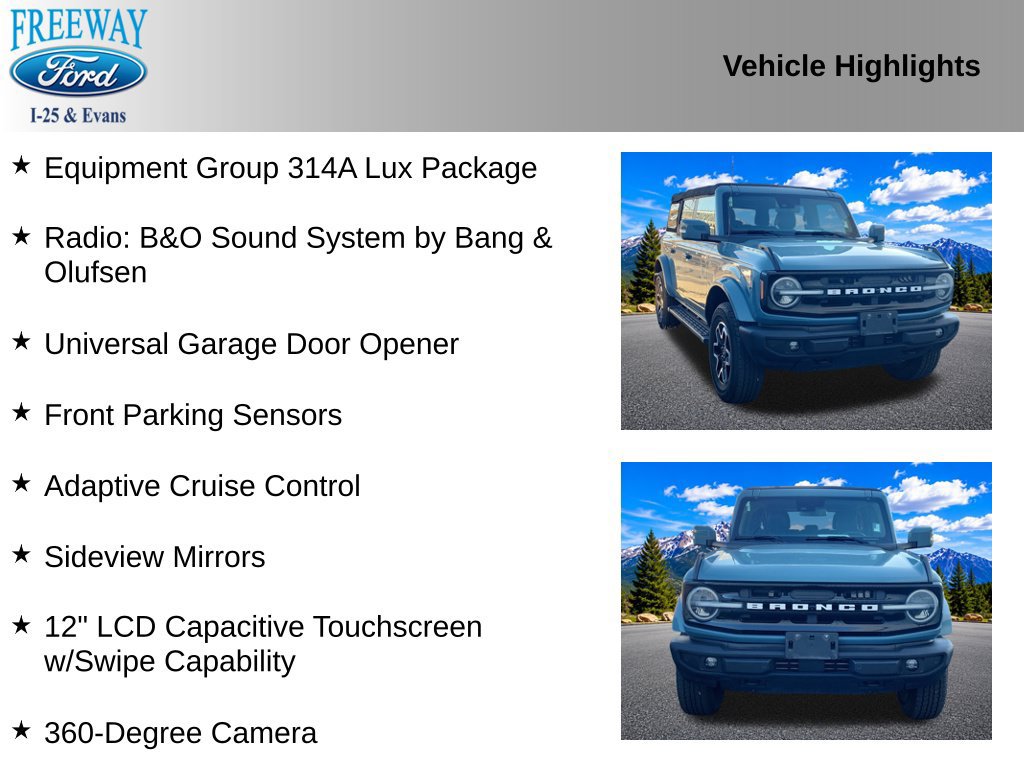 Used 2022 Ford Bronco Outer Banks AWD/4WD image 4